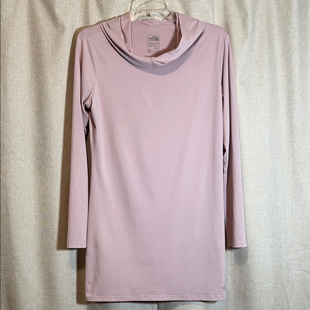 The North Face Pink Terra Metro Tunic Hoodie Long Sleeve Top M